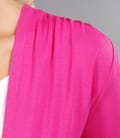 Bluza din jerse ciclamen legata cu cordon