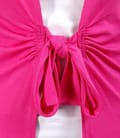 Bluza din jerse ciclamen legata cu cordon