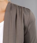 Bluza din jerse kaki legata cu cordon