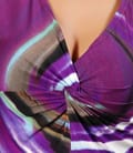 Tricou cu nod din jerse imprimat