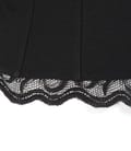 Corset din jerse negru cu dantela si bretele