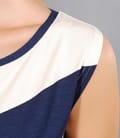 Tricou din jerse imprimat cu decolteu barcuta