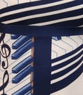 Rochie din jerse cu imprimeu motive muzicale