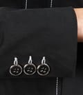 Sacou din bumbac elastic cu tighele contrast