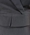 Rochie office gri cu guler si revere