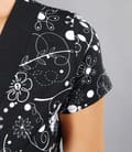 Tricou din jerse imprimeu cu garnitura