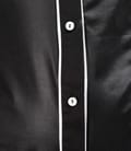 Camasa din jerse elastic satinat si bumbac cu garnitura