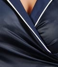 Camasa din jerse elastic satinat si bumbac cu guler ascutit