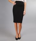 Fusta eleganta din jerse gros negru