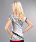 Tricou cu decolteu rotund si garnitura contrast