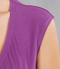Tricou cu nod din jerse uni