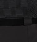 Rochie din jerse gros negru cordon din catifea