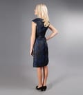 Rochie din brocart satinat cu curea