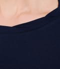 Tricou din jerse uni cu garnitura
