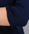 Tricou din jerse uni cu garnitura