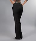 Pantaloni cu buzunare din tesatura elastica gri
