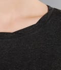 Tricou din jerse uni cu garnitura