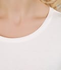 Tricou din jerse elastic cu garnitura