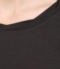 Tricou din jerse uni cu garnitura