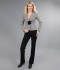 Pantaloni din lana virgina elastica cu buzunare