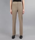 Pantaloni din lana virgina elastica cu cordon lat