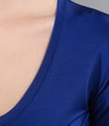 Tricou din jerse elastic uni satinat
