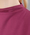 Tricou din jerse elastic gros pe gat