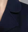 Sacou din jerse elastic gros bleumarin cu buzunare