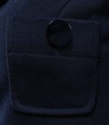 Sacou din jerse elastic gros bleumarin cu buzunare