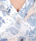 Bluza din voal imprimat cu funda