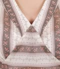 Bluza din voal imprimat cu funda
