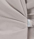 Sacou elegant cu funda din stofa elastica gri