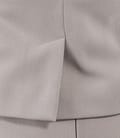 Sacou elegant cu funda din stofa elastica gri