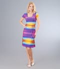 Rochie din jerse cu imprimeu grafic