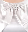 Rochie din voal fin de matase cu funda
