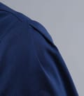 Camasa din bumbac elastic albastru cu floare si butoni