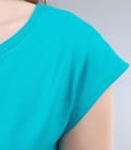 Tricou din jerse uni cu umeri cazuti