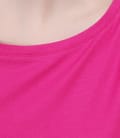 Tricou din jerse uni cu umeri cazuti