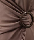 Rochie jerse bej cu catarama