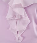 Tricou din jerse elastic cu jabou si aripioare de voal