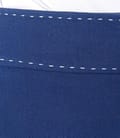 Pantaloni din viscoza creponata albastra cu buzunare