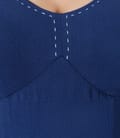 Rochie din  viscoza creponata albastra