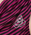 Tricou jerse imprimat cu falduri