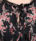 Rochie din viscoza imprimata cu volane