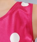 Rochie eleganta cu buline si funda sub bust