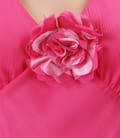 Rochie din voal creponat cu floare