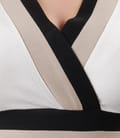 Rochie din jerse elastic cu decolteu in V