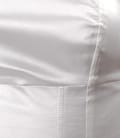 Corset din saten elastic alb