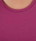 Tricou din jerse uni cu maneci raglan