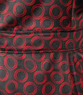 Rochie din saten elastic cu imprimeu grafic si falduri